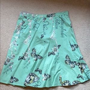 LOFT Butterfly Skirt
